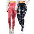 thumbnail image 1 of Pack de 2 Leggings Casuales de Mujer Unitalla de Yoga para Dama y Cintura Alta Pantalones Ajustados con Control de Abdomen no transparentan, 1 of 5
