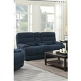 thumbnail image 2 of E-Motion Furniture Fabric Power Back Recliner Loveseat w/Console in Navy Blue, 2 of 7