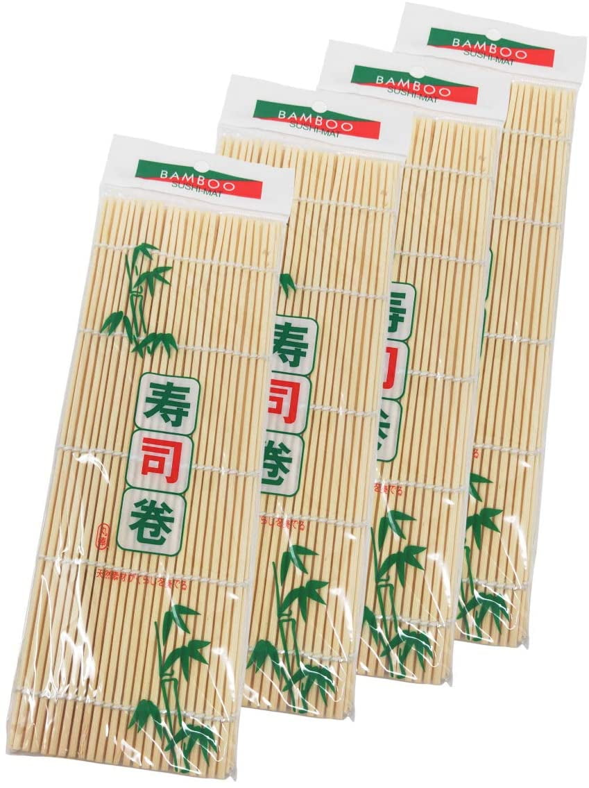 Bamboo Sushi Rolling Mat, 9.5x9.5 Inch, 4 PCS Set Walmart Canada