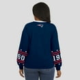thumbnail image 5 of Women's WEAR by Erin Andrews  Navy New England Patriots Sport Long-Sleeve T-Shirt, 5 of 6
