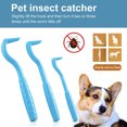 thumbnail image 4 of 3 unids/set de pinzas para garrapatas para el cuidado de mascotas, pinzas para perros, pulgas, pinzas para piojos de gato, herramienta (azul), 4 of 7