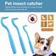 thumbnail image 5 of Clip Para Garrapatas De Mascotas 3 unids/set de pinzas para garrapatas para el cuidado de mascotas, pinzas para perros, pulgas, pinzas para piojos de gato, herramienta (azul) Tmvgtek Libre de BPA, 5 of 7