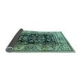 thumbnail image 2 of Ahgly Company Indoor Square Oriental Light Blue Industrial Area Rugs, 6' Square, 2 of 4