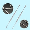 thumbnail image 3 of 2Pcs/Set Ear Pick Double Side Spiral Head Spring Design Stainless Steel Flexible Design Ear Care Tools for Unisex, 3 of 8
