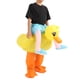thumbnail image 4 of Disfraz inflable de pato amarillo, divertido, innovador, con dibujos animados, ligero y transpirable, para adultos., 4 of 14