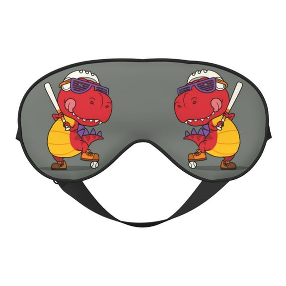 Eye Sleep Mask for Women Men - Baseball Dinosaur Swing Adjustable Soft Buckle Travel Eye Masks for Sleep Mask Blackout, Sleeping Mask for Women Men, Funny Blindfolds for Party Games