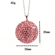 thumbnail image 2 of Decoración del coche bola de cristal ostentosa encanto del espejo retrovisor del coche, (rosa) adorno colgante del coche del diamante artificial, accesorios del coche Bling, 2 of 5