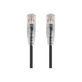 thumbnail image 1 of Monoprice SlimRun - Patch cable - RJ-45 (M) to RJ-45 (M) - 20 ft - UTP - CAT 6 - booted, snagless, stranded - black, 1 of 2