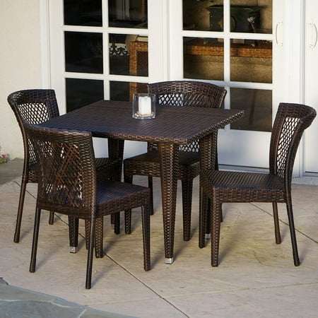 Dusk All-Weather Wicker Patio Dining Set - Seats 4