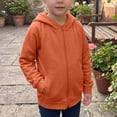 thumbnail image 5 of Mitankcoo Kids Full Zip Hoodie Jacket Raglan Long Sleeve Lightweight Sweatshirt with Pockets Fall Winter Casual Coat, 5 of 8