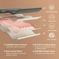 thumbnail image 4 of Towallmark Electric Blanket King Size 90" x 100", Soft Thickened Flannel to Sherpa Fast Heating Blanket with Dual Control 5 Heat Levels & 10 Hours Auto Off, Grey, 4 of 8