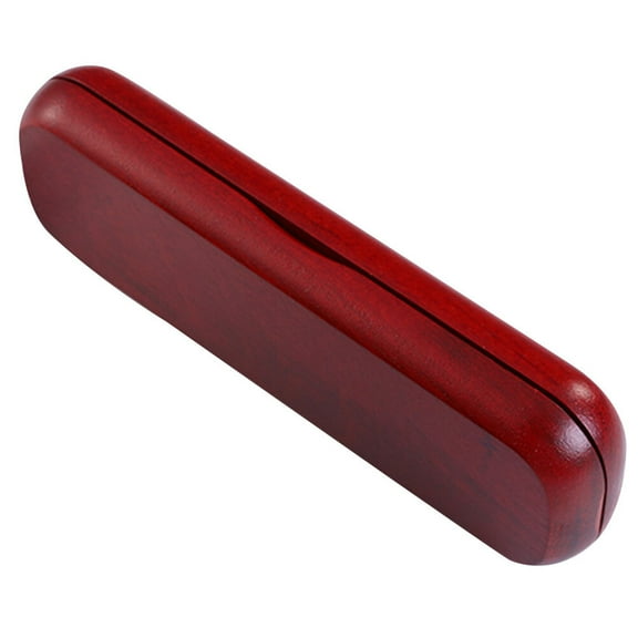 Ballpoint Pen Case Single Pen Presentation Case Wood Writing Pen Box For Business Office - Dark Red