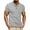 Gray, variant on Men's Casual Polo Shirt Classic Button Short Sleeve Waffle Solid Color Slim Fit Golf Tee Fashion Tops