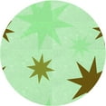 thumbnail image 1 of Ahgly Company Machine Washable Indoor Square Transitional Mint Green Area Rugs, 3' Square, 1 of 7