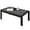 Black, variant on All-Weather Aluminum Outdoor Coffee Table, Modern Coffee Table for Outside, Rectangle Patio Coffee Table for Balcony Garden, Deep Grey
