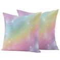 thumbnail image 6 of Waterproof Throw Pillow Covers Set of 2, 26x26 Inch Abstract Rainbow Decorative Pillowcases Outdoor Pillow Slip Cushion Covers Set for Couch Tent Fantasy Ombre Moden Art, 6 of 8