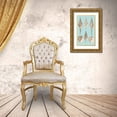 thumbnail image 3 of Vision Studio 21x32 Gold Ornate Wood Framed with Double Matting Museum Art Print Titled - Sepia And Aqua Shells II, 3 of 4
