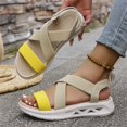 thumbnail image 5 of Willtoo Women's Comfortable Walking Sandals Slingback Lightweight Elastic Ankle Strap Low Wedges Walking Sandals Comfortable Slip On Casual Shoes, 5 of 5