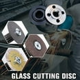 thumbnail image 3 of 2-Piece Steel Angle Grinder Flange Nuts, Inner & Outer Lock Nut Replacement for Metalworking, 3 of 7