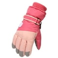 thumbnail image 4 of Zwiiyzr 2024 11-16Y Toddler Girls Boys Snow Gloves Kids Ski Winter Gloves Waterproof Windbreaker Children Warm Gloves Hot Pink, 4 of 7