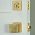 thumbnail image 4 of Viaggio Qadqad_Combo_238 Quadrato Solid Brass Single Cylinder Keyed Entry Door Knob Set, 4 of 7