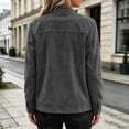 thumbnail image 4 of Enjoytime Cropped Jackets for Women Fall Fashion Long Sleeve Zip Up Jacket Plus Size Trendy Vintage Work Casual Outerwear, 4 of 6