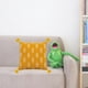 thumbnail image 5 of Funda de almohada suave tejida con borlas Perfecl Cuadrado amarillo, 5 of 8