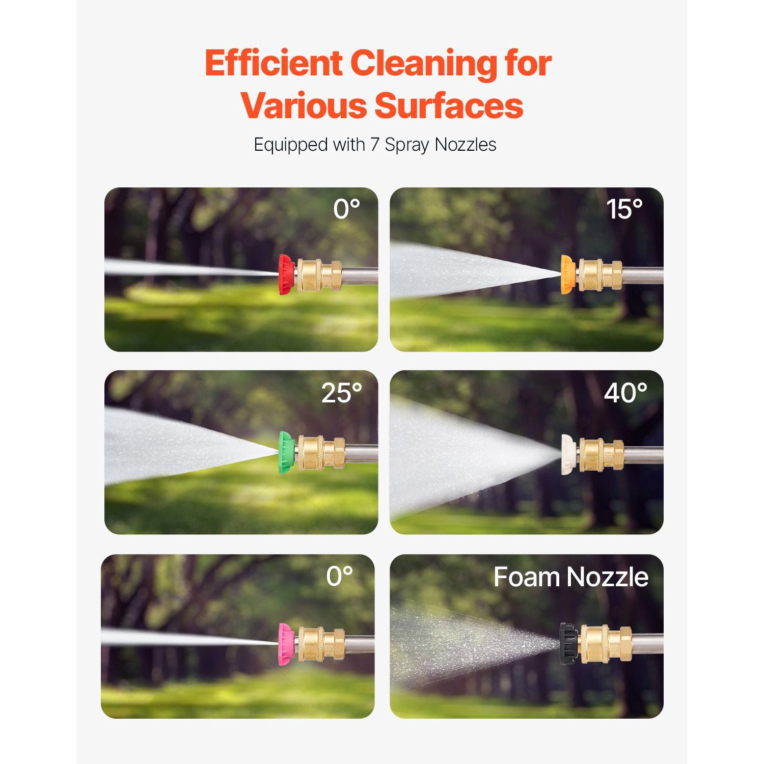 Pressure Washer Telescoping Wand, 24 ft, 4000 psi, Telescopic Spray Wand with Power Washer Extension Wands, Gutter Cleaner, Brush Head, Pivoting Coupler, 7 Spray Nozzles and Support Harness