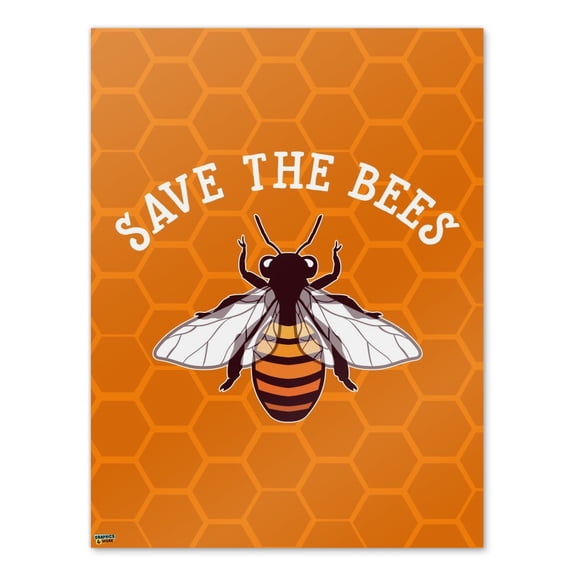 Save The Bees Honey Home Business Office Sign