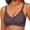 03-Jacquard Gray, variant on Women's Seamless Bras No Underwire Scalloped Push Up Bras Soft Wireless Comfort Bralettes Full Coverage