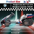 thumbnail image 3 of Licensed BMW Kids Electric Go Kart with Drift Mode, Dual 300W Motors, 36V Battery, Adjustable Seat & LED Lights, Akaber 2-Speed Drift Kart for Ages 6-12, 3 of 9