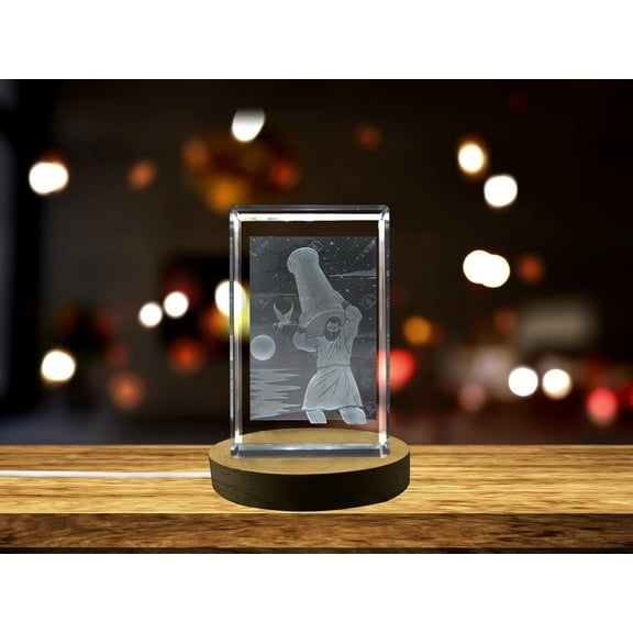 Giants 3D Engraved Crystal 3D Engraved Crystal Keepsake/Gift/Decor/Collectible/Souvenir