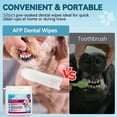 thumbnail image 5 of (2 pack) All For Paws Dog Teeth Cleaning Wipes, Peppermint & Green Tea Flavor, 50cts Dental Finger Wipes, 5 of 7