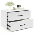 thumbnail image 6 of Giantex 2-Drawer Stackable Dresser, Lateral File Cabinet, Drawer Chest w/Anti-Topping Kits, White, 6 of 6