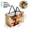 thumbnail image 2 of Cupid Large Oxford Cloth Grocery Basket - Foldable Shopping Bag for Picnics & Shopping, 2 of 7