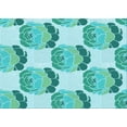 thumbnail image 1 of Ahgly Company Indoor Rectangle Patterned Light Sea Green Area Rugs, 2' x 3', 1 of 6