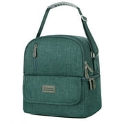 Mini Breast Pump Bag - Cooler and Moistureproof Bag Double Layer for Mother Breast Milk Pump Lunch Green
