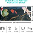 thumbnail image 4 of Japanese Gaming Mouse Pad XL - Extended Large Mouse Mat Desk Pad, Stitched Edges Mousepad, 3mm Thick Long Non-Slip Rubber Base Mice Pad, 31.5 X 11.8 Inch - Koi Fish Art, 4 of 14