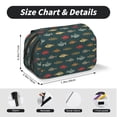 thumbnail image 5 of Sikiie River Freshwater Fish Print Flip Double-layer Pencil Case, All-purpose Stationery Bag for Study and Office, Zipper Design, Unisex, 5 of 7