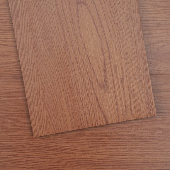 VEVOR Self Adhesive Vinyl Floor Tiles 36 x 6 inch, 36 Tiles 2.5mm Thick Peel & Stick, Deep Brown Wood Grain DIY Flooring for Kitchen, Dining Room, Bedrooms & Bathrooms, Easy for Home Decor