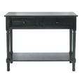 thumbnail image 4 of SAFAVIEH Tate Amish Black Wood Console Table with Drawer (36 in. W x 13 in. D x 29.5 in. H), 4 of 15