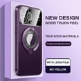 thumbnail image 4 of SuperShield Phone Case for iPhone 15 Pro Max Coridbrief Large Window Phone Case Leak Label Magnetic Bracket, Bontezz for iPhone 15 Pro Max MagSafe Satad Case - Purple, 4 of 5