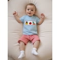 thumbnail image 4 of BemeyourBBs Boy Back to School Outfits Short Sleeve T-Shirts Plaid Shorts, 4 of 9