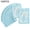 Blue, variant on 100Pcs Rainbow Holographic Resealable Bags, Clear Opaque Dual Sided Self Seal Pouches, Small Zipper Storage Bags for Badge, Jewelry & Tiny Accessories
