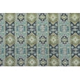thumbnail image 5 of Casavani Handblock Printed Cotton Kilim Rug 4x7 Area Rug Blue Maroon Bedroom Rug Living Room Kitchen Bathroom Rug, 5 of 6