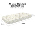 thumbnail image 3 of Little Grape Land Crib Sheets 2 Pack for Baby Boys Girls, Soft Breathable Fitted Sheets Fit 52" x 28" Crib & Toddler Mattresses, Beige, 3 of 6