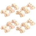 thumbnail image 3 of 12 piezas de coches de madera para armar, sin pintar, para manualidades y decoración infantil., 3 of 7