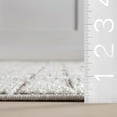 thumbnail image 2 of nuLOOM Alora Geometric Tassels Area Rug, 4' x 6', Alora Ivory, 2 of 9