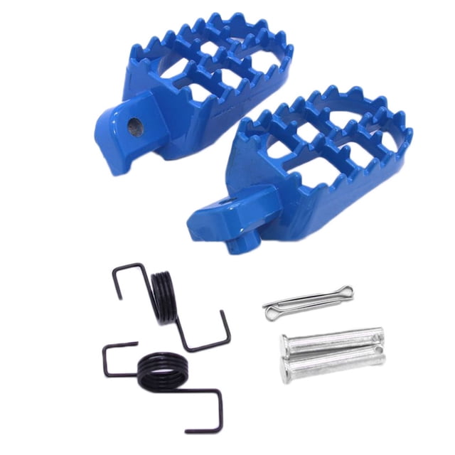 Ygjytge 1 Par Reposapiés Motocicleta Pedal Clavijas Metal para PW50 PW80 (azul)