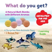 Bath Bombs for Kids with Surprise Inside Amazing Sea Animals Toys Handmade in USA Natural and Safe by Relaxcation